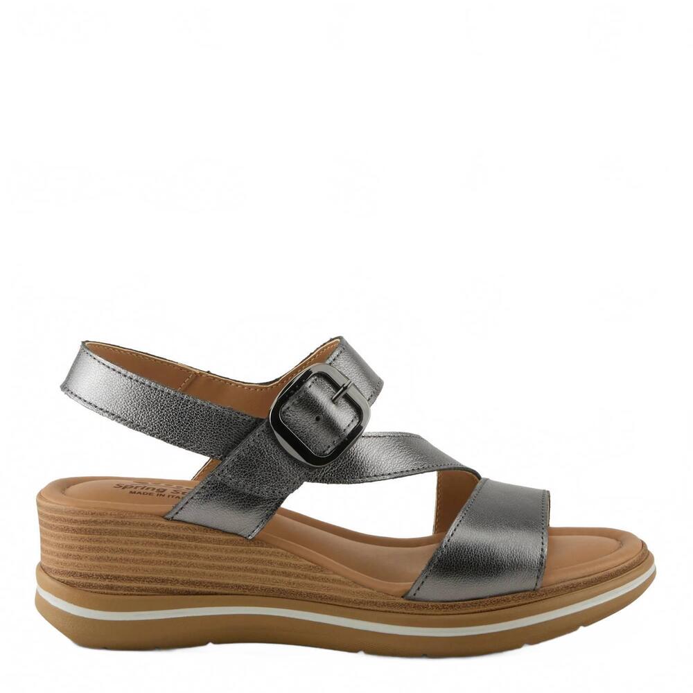 NEW SPRING STEP SHOES women's tiliah sandal in pewter